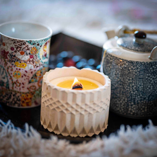 ¿Sabías que las velas aromáticas de cera de soja se derriten a una temperatura más baja que las velas de parafina?